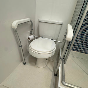 Barra de Apoio para Vaso Sanitario em Aluminio