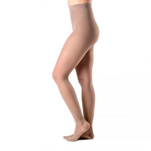 Meia Sigvaris Ever Sheer, Cor Natural, Meia-calça, 20-30mmHg, Média Compressão (Ponteira fechada)