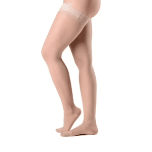 Meia Sigvaris Ever Sheer, Cor Natural, 7/8 Meia-coxa, 20-30mmHg, Média Compressão (Ponteira fechada)